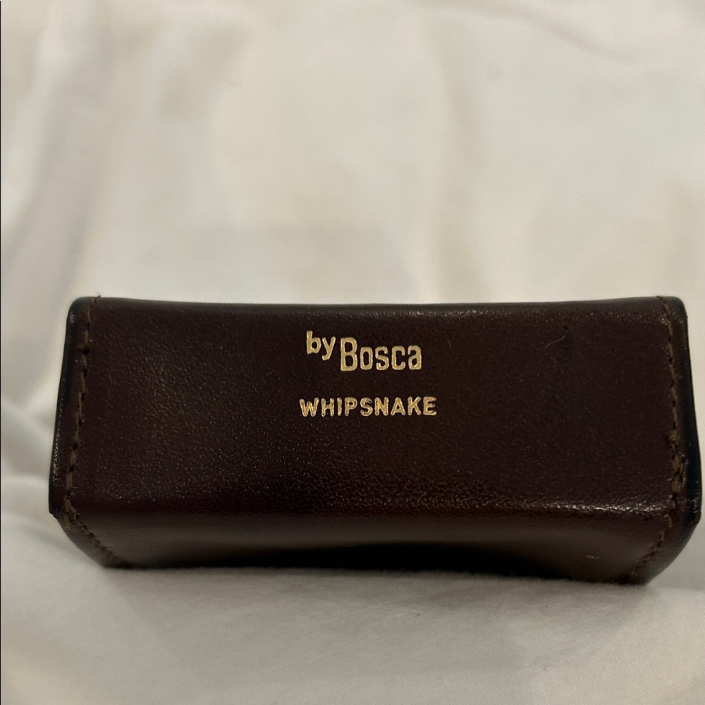 Bosca Whipsnake Dark Brown Leather Holder